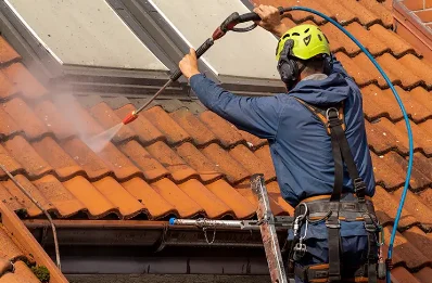 Démoussage et hydrofuge de toiture à Briot